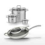 ELO Lot de 3 Faitouts Elo Relief Evolution avec 2 Poêles 24/32cm