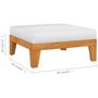 Voir la diapositive 6 : VIDAXL Salon de jardin 7 pcs avec coussins Bois d'acacia solide