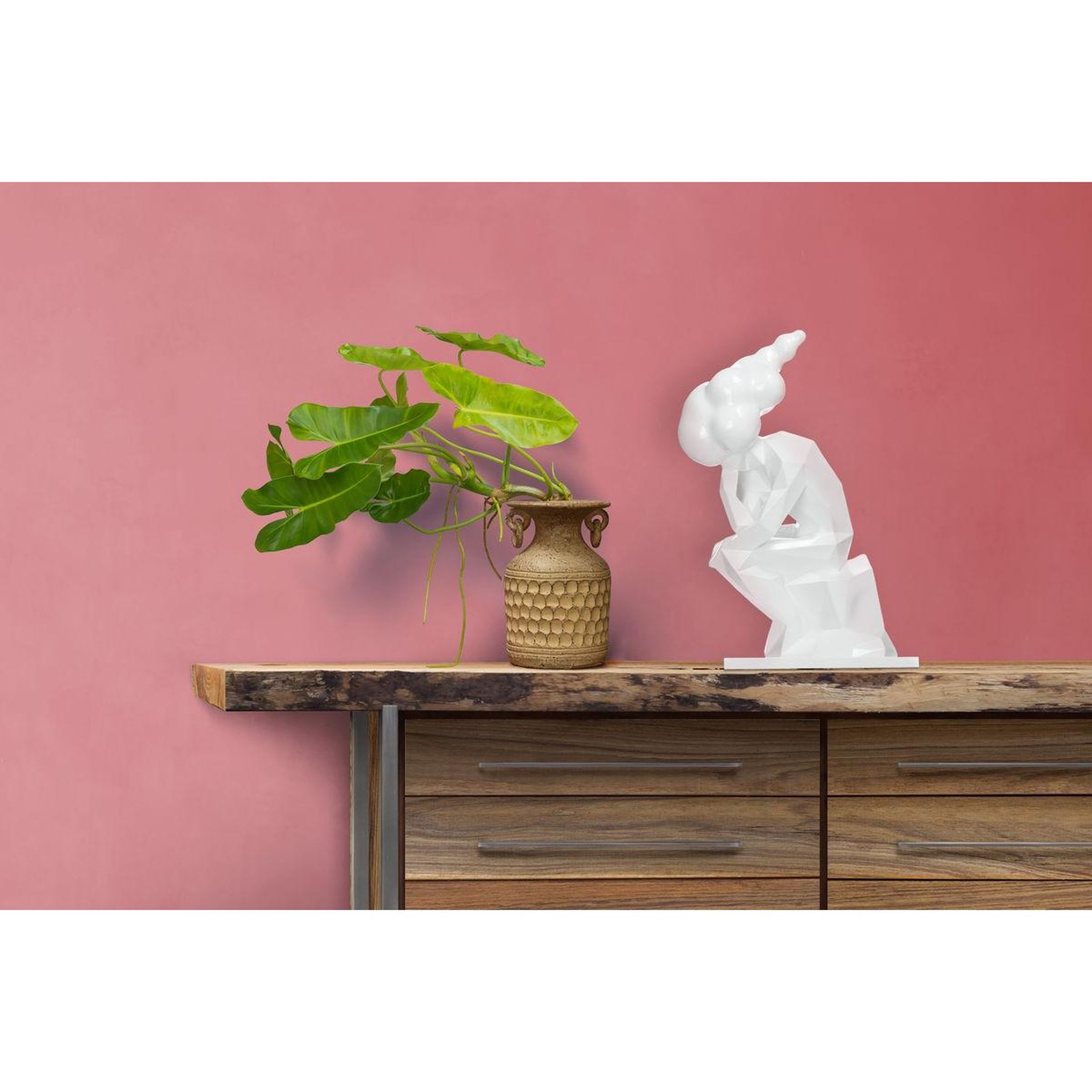 Voir la diapositive 4 : Paris Prix Statue design  sculpture kenya  47cm blanc