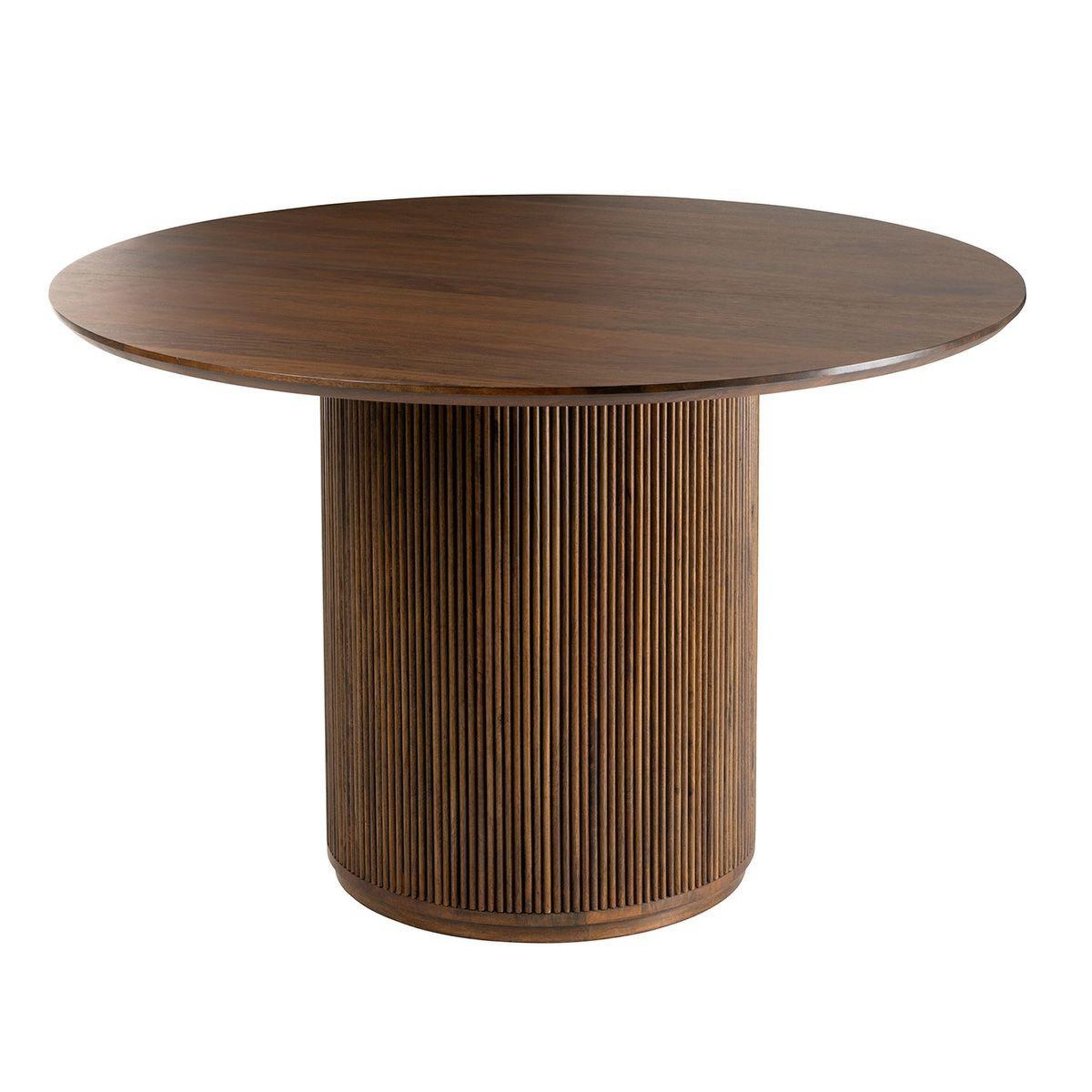 J-LINE Table de repas design en bois  vincent  120cm marron