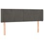Voir la diapositive 3 : VIDAXL Tete de lit a LED Gris fonce 147x16x78/88 cm Velours