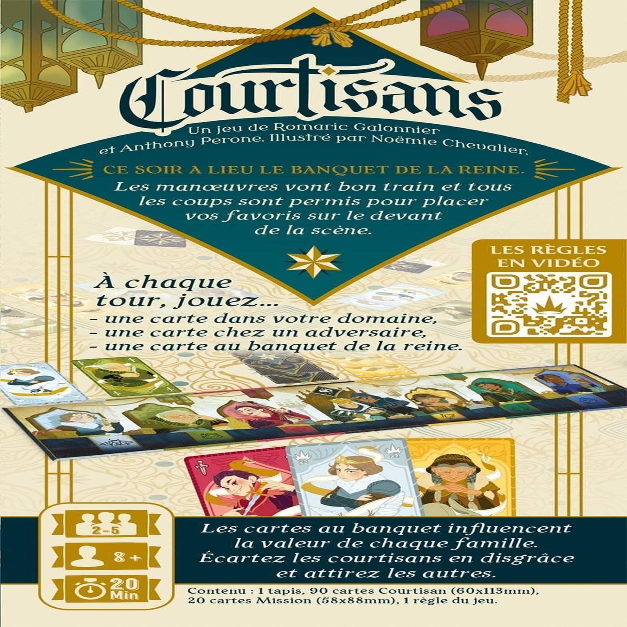 Voir la diapositive 6 : Blackrock Editions Courtisans le jeux de strategie