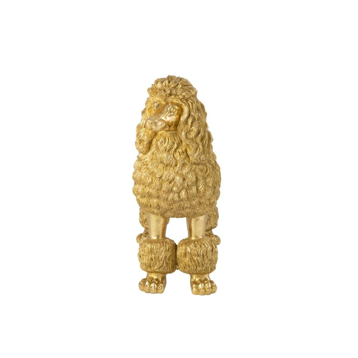 Paris Prix Statue Caniche Debout  Trina  79cm Doré