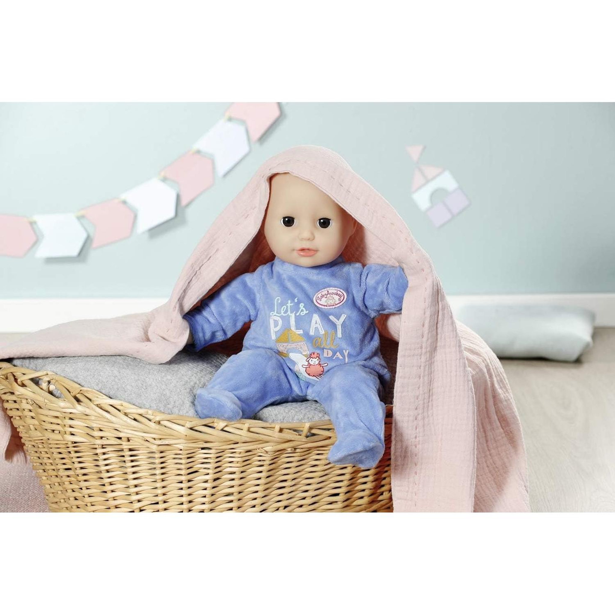 Voir la diapositive 2 : Zapf Creation Baby Annabell Little grenouillère bleue pour poupée 36cm