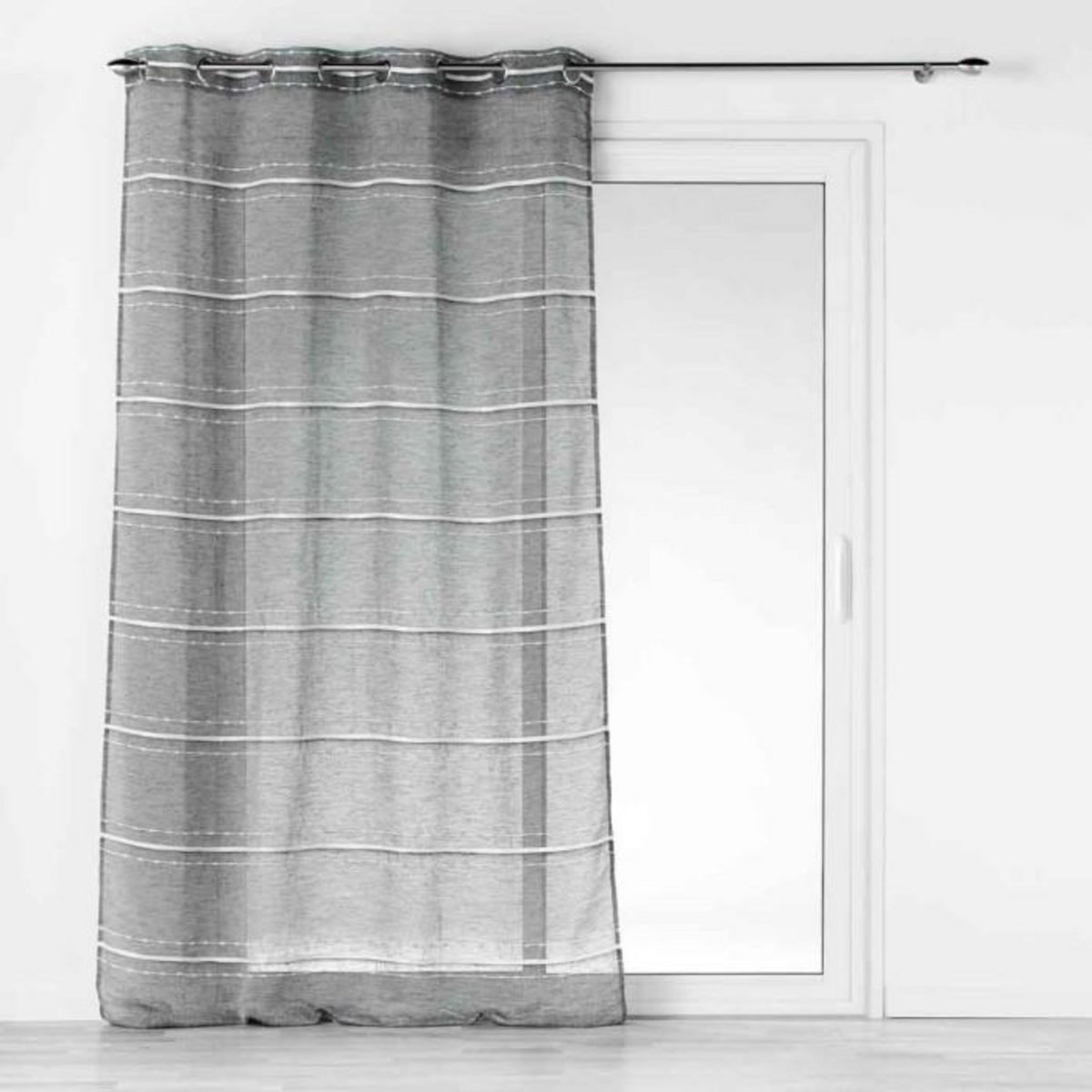 Paris Prix Rideau Voilage à Œillets  Aloria  140x280cm Gris