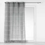 Voir la diapositive 1 : Paris Prix Rideau Voilage à Œillets  Aloria  140x280cm Gris