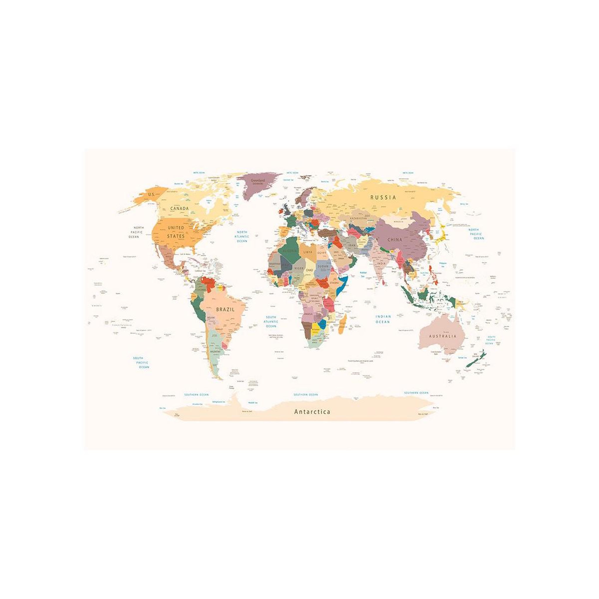 Voir la diapositive 2 : Paris Prix Papier peint  world map