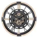 ATMOSPHERA Horloge Murale Mécanique  Kent  80cm Noir
