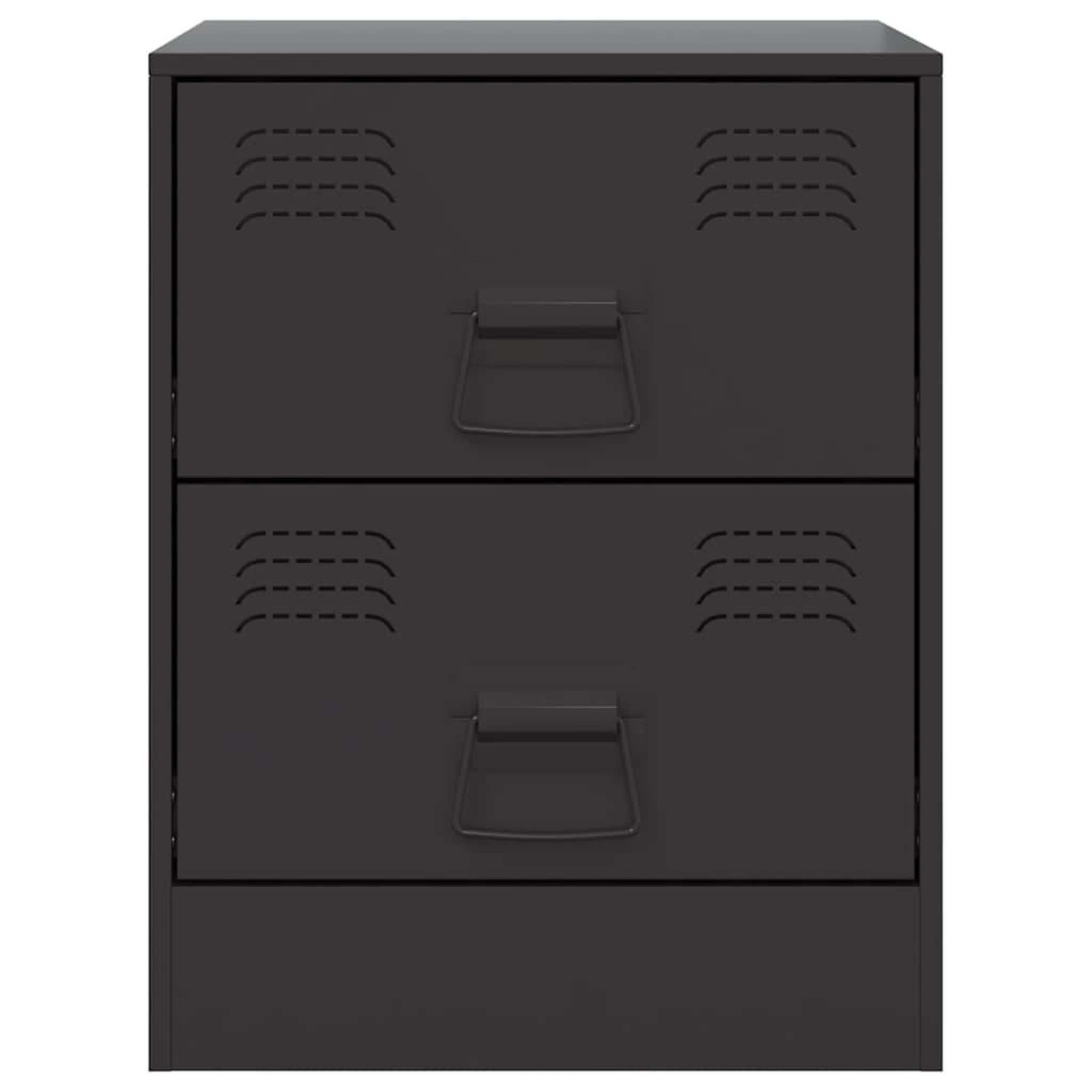 Voir la diapositive 5 : VIDAXL Tables de chevet 2 pcs noir 34,5x39x44 cm acier