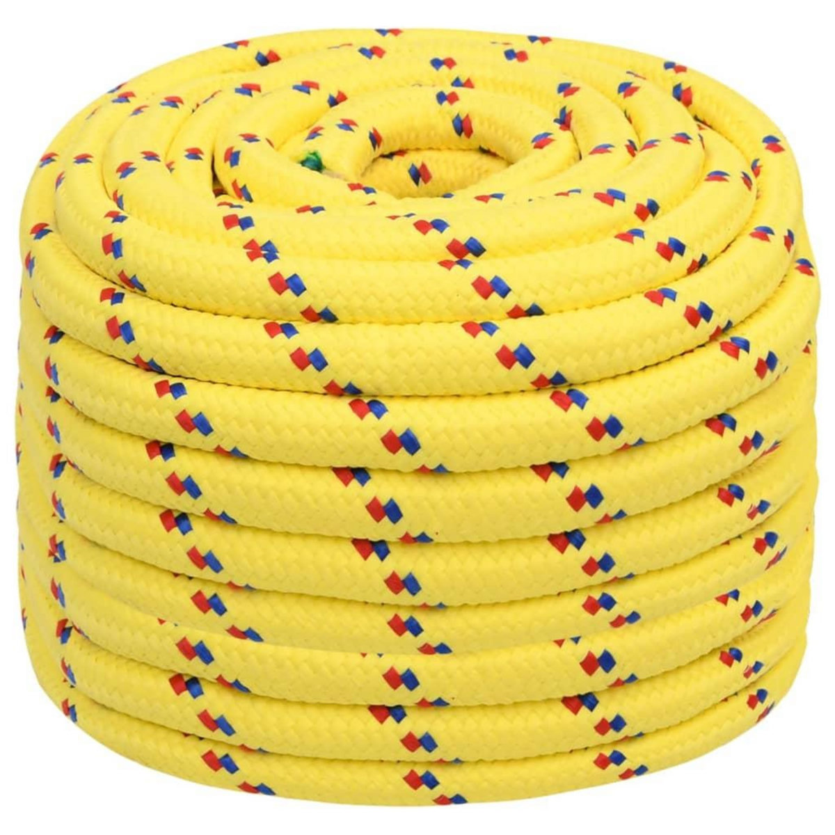VIDAXL Corde de bateau Jaune 20 mm 25 m Polypropylene