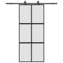 Voir la diapositive 2 : VIDAXL Porte coulissante avec kit de quincaillerie noir 90x205 cm