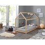 Voir la diapositive 4 : Paris Prix Lit Enfant & Matelas  Cabane  90x200cm Naturel