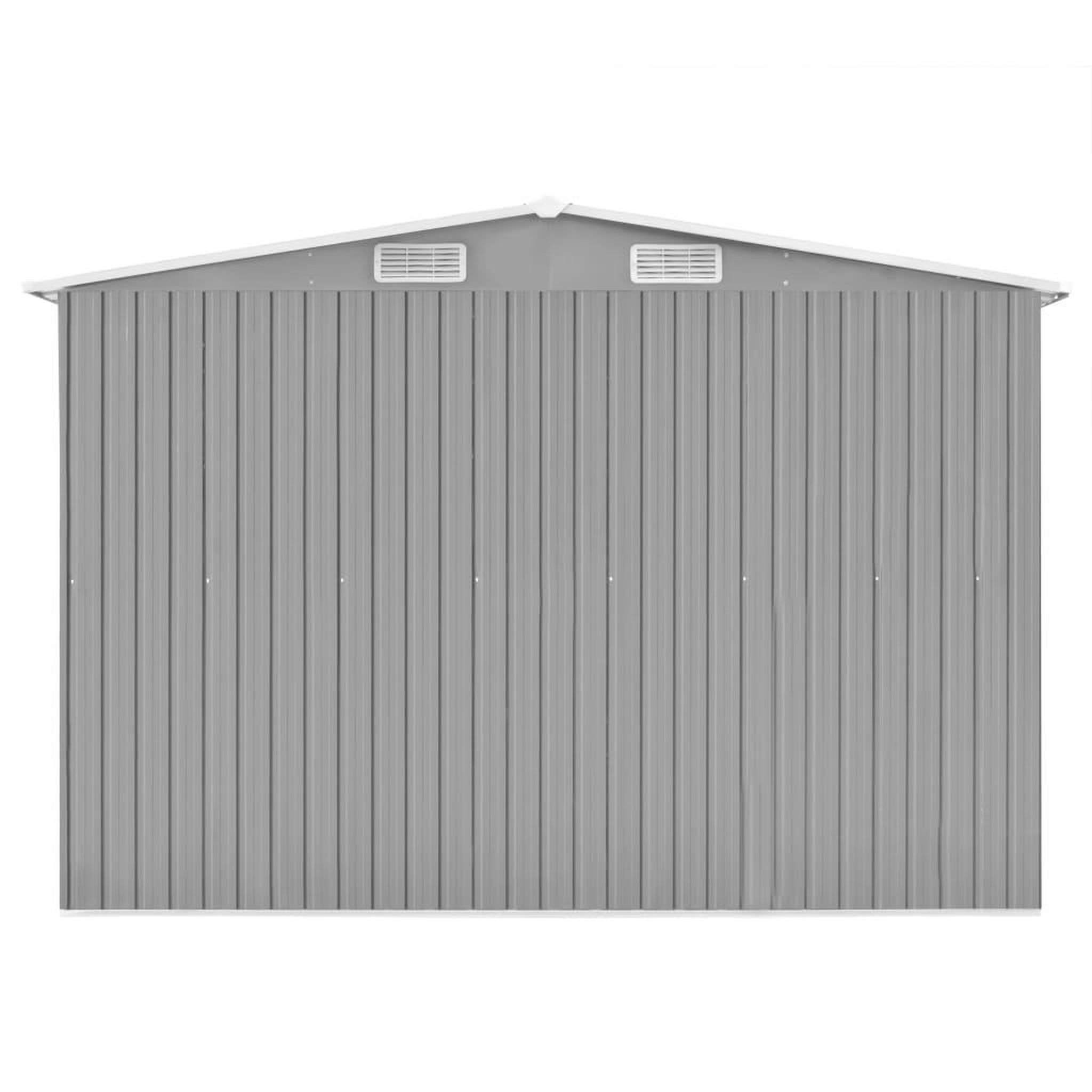 Voir la diapositive 4 : VIDAXL Abri de jardin Gris 257x990x181 cm Acier galvanise