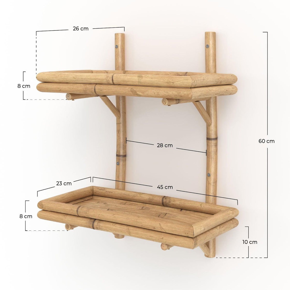 Rendez vous déco Etagère suspendue en bambou-Bami