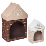 ATMOSPHERA Lot de 2 boites de rangement forme hutte