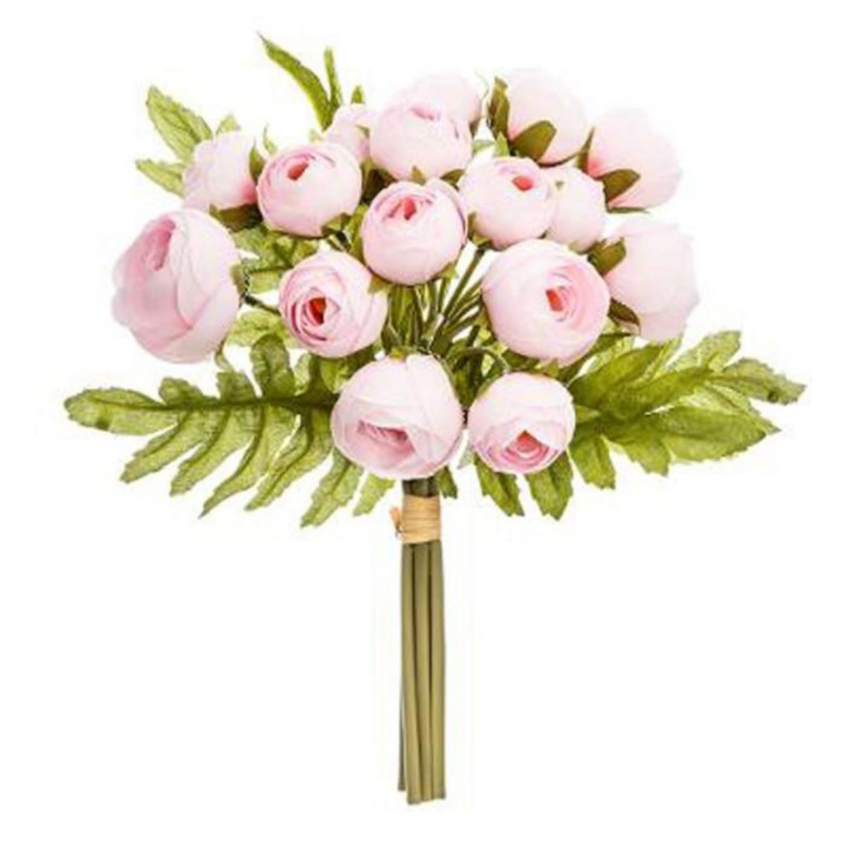 ATMOSPHERA Bouquet de Fleurs  18 Mini Camelia  30cm Rose