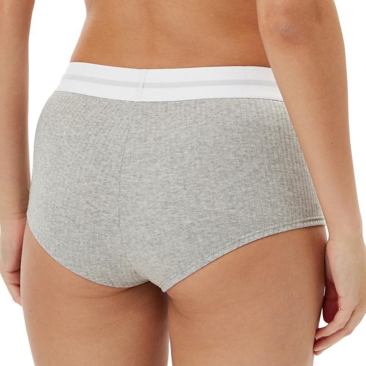 CALVIN KLEIN JEANS Shorty  Clair/Blanc Femme Calvin Klein Jeans Boyshort