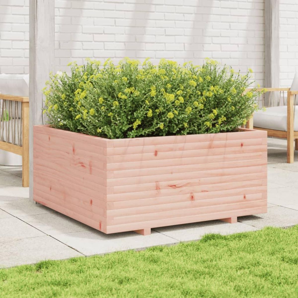 VIDAXL Jardiniere 100x100x49,5 cm bois massif de douglas