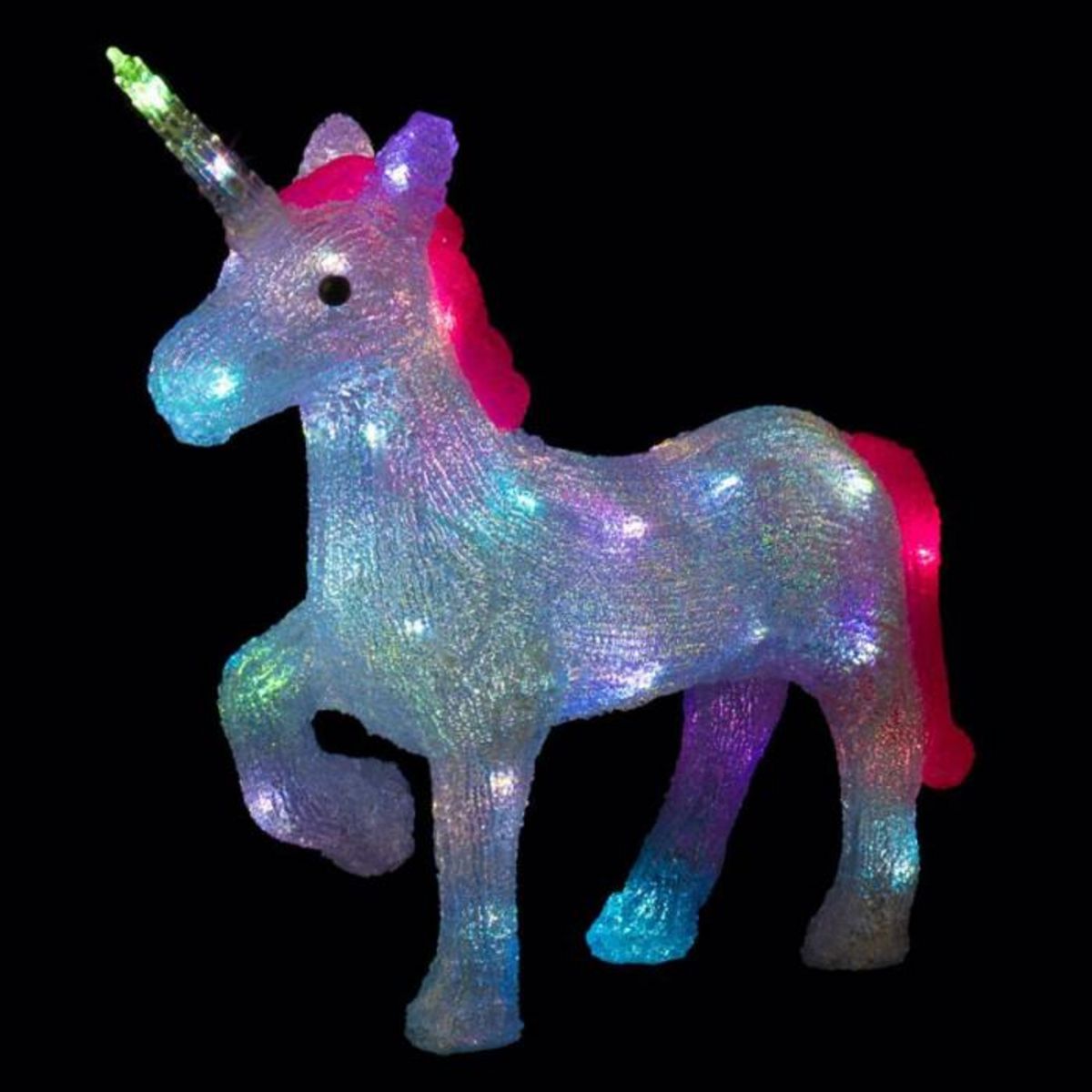 FEERIC LIGHT & CHRISTMAS Décoration Lumineuse  Licorne  46cm Multicolore