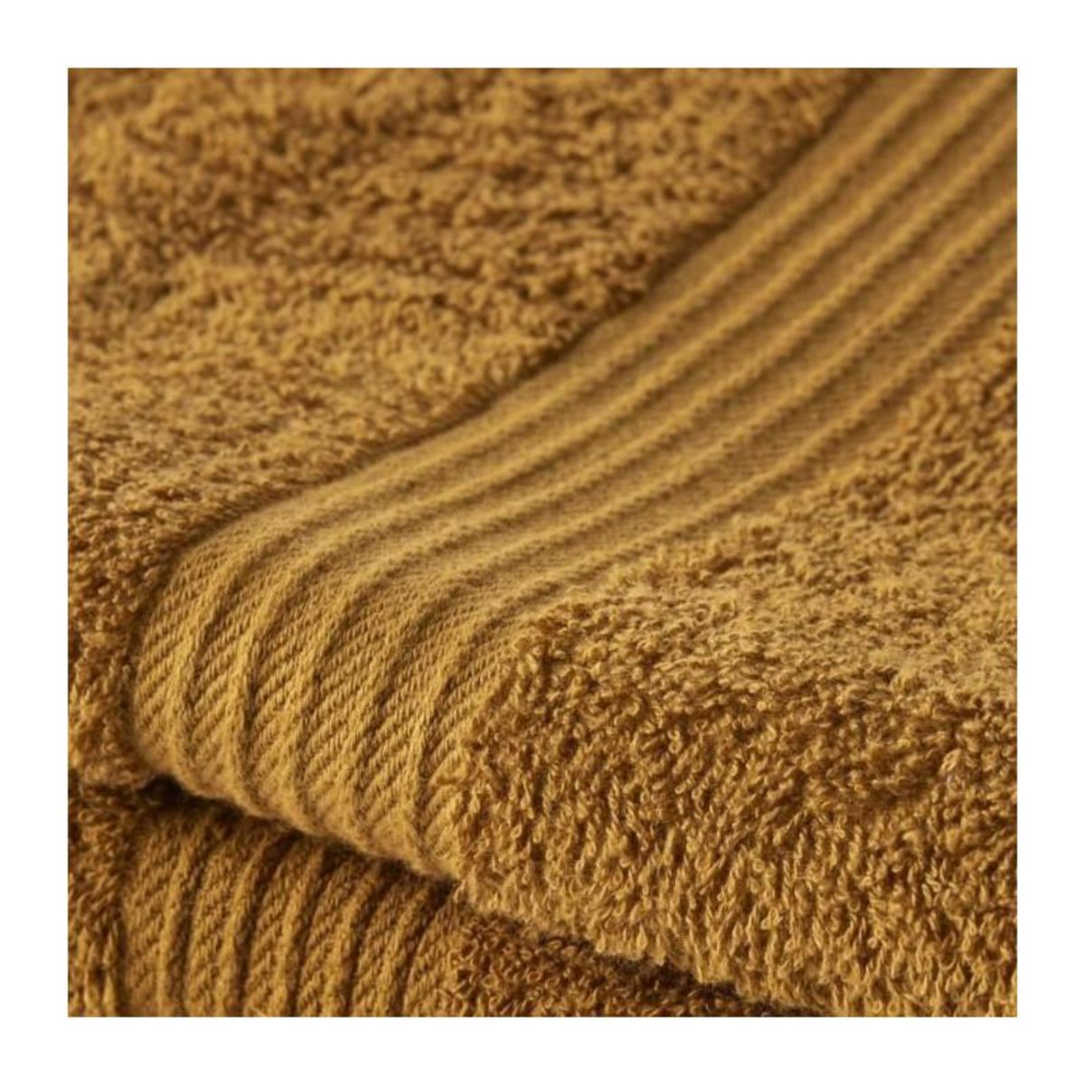 Today TODAY Essential - Lot de 2 serviettes de toilette 50x90 cm 100% Coton coloris bronze