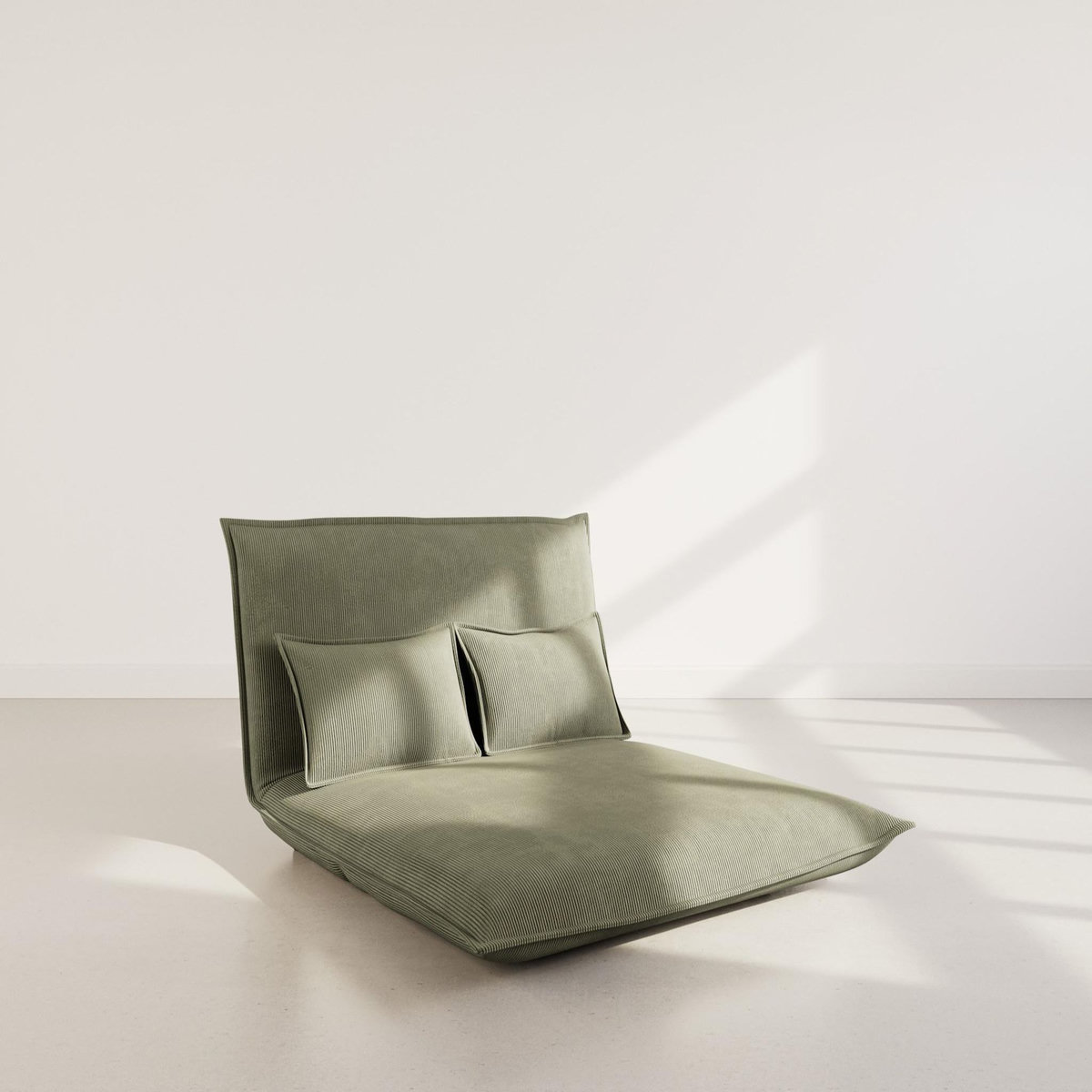BEST MOBILIER Candice - banquette 2 places convertible clic-clac en velours côtelé