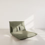 Voir la diapositive 2 : BEST MOBILIER Candice - banquette 2 places convertible clic-clac en velours côtelé
