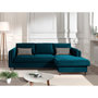 Voir la diapositive 2 : LISA DESIGN Brooke - canapé d'angle droit - convertible avec coffre - 4 places - en velours