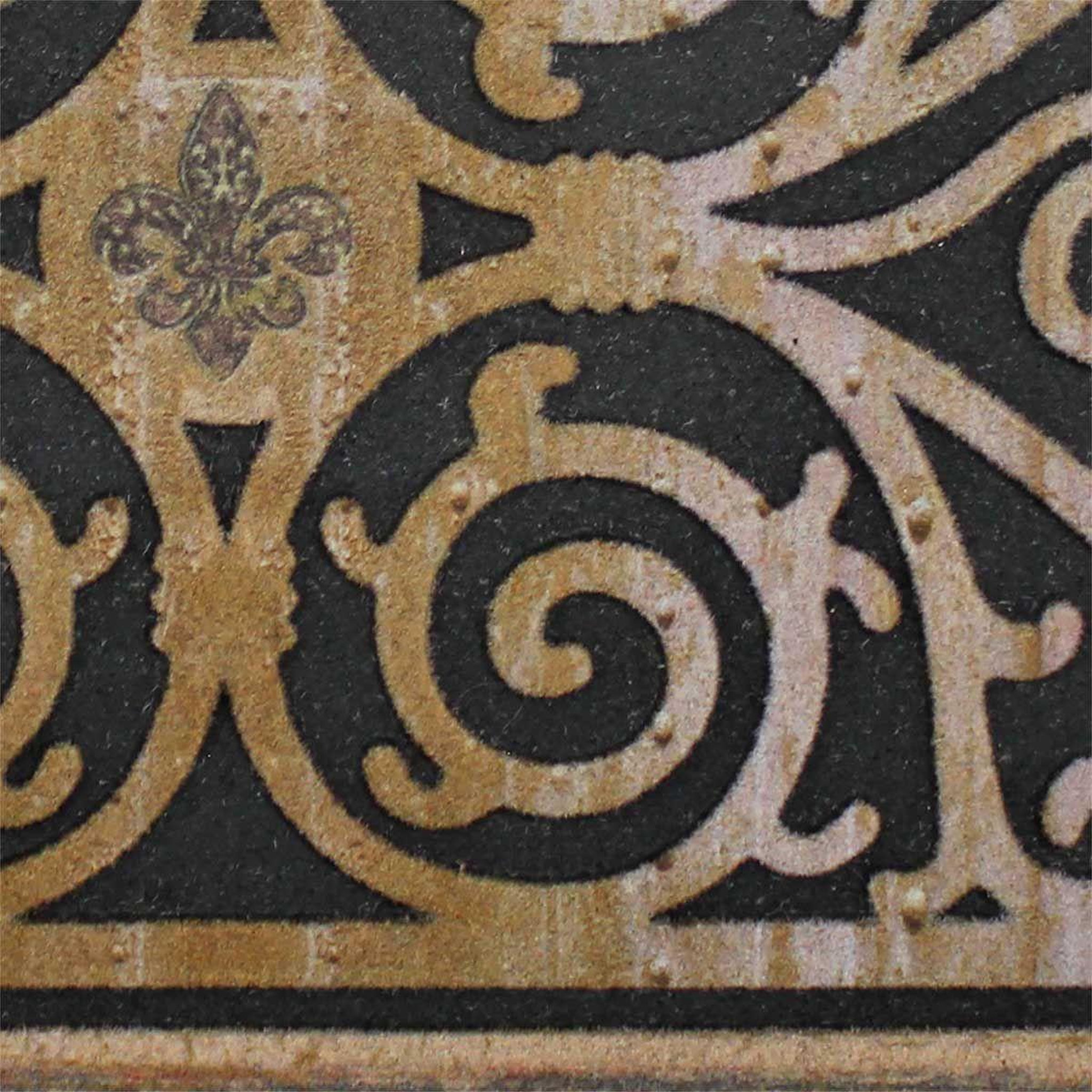 Voir la diapositive 2 : Douceur d'Intérieur Tapis Relief Imprimé  Castel  45x75cm Naturel