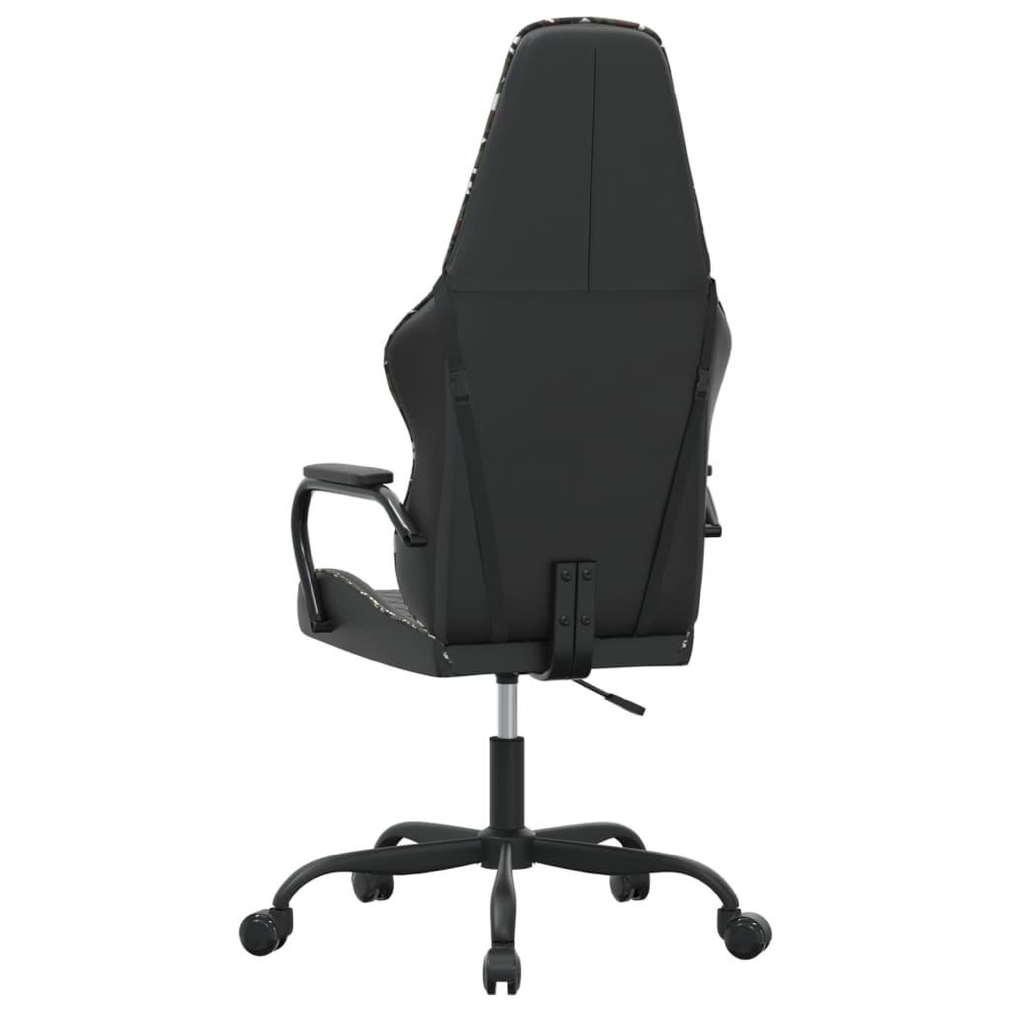 Voir la diapositive 5 : VIDAXL Chaise de jeu Noir et camouflage Similicuir