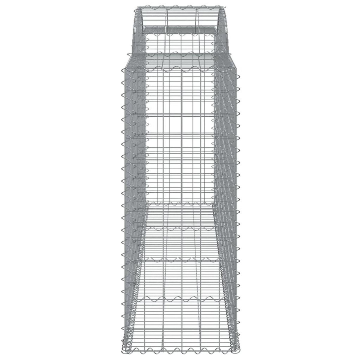 VIDAXL Panier de gabions arque 300x50x120/140 cm Fer galvanise