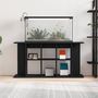 Voir la diapositive 3 : VIDAXL Support pour aquarium chêne noir 120x40x60 cm bois d ingénierie