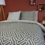 Voir la diapositive 3 : Home collection Parure de couette 3 pcs 240x220 100% microfibre, parchemin