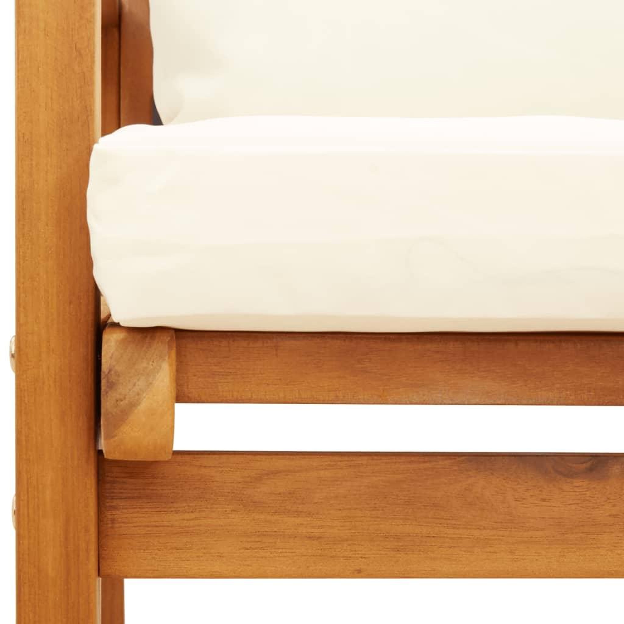 Voir la diapositive 5 : VIDAXL Ensemble de jardin avec coussin bois massif acacia