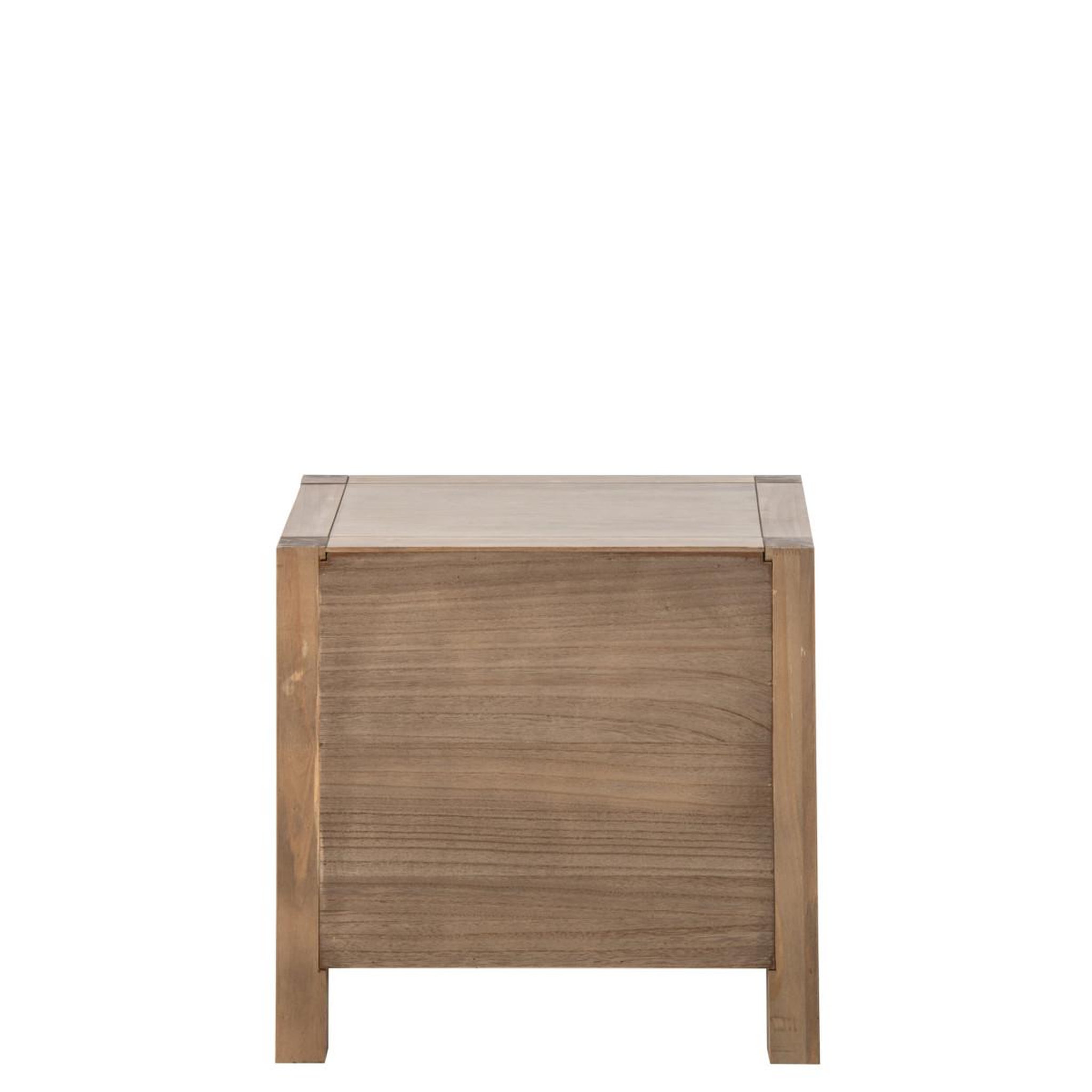 Voir la diapositive 4 : J-LINE Table de chevet en bois  blois  55cm naturel