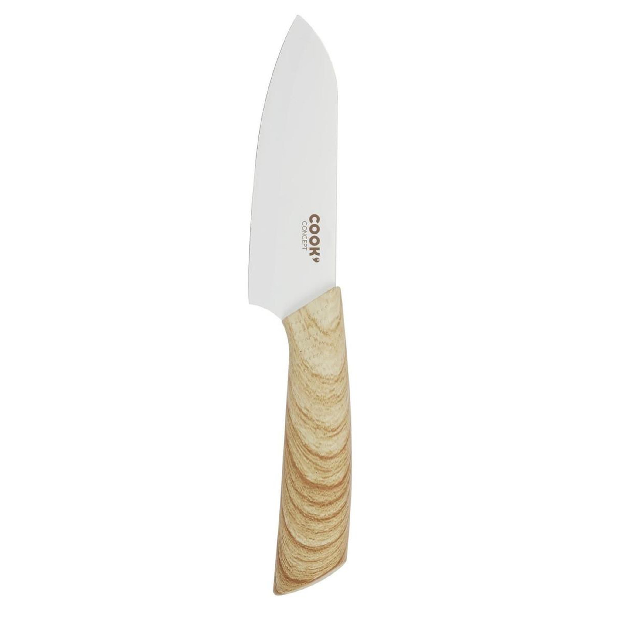 COOK CONCEPT Couteau Santoku  Anti-Adhésif  24cm Naturel