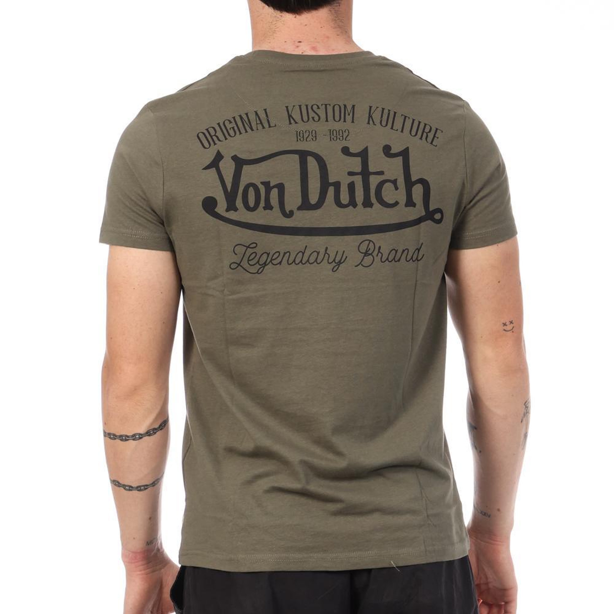 Voir la diapositive 2 : VON DUTCH T-Shirt Vert Homme Von Dutch ARTS