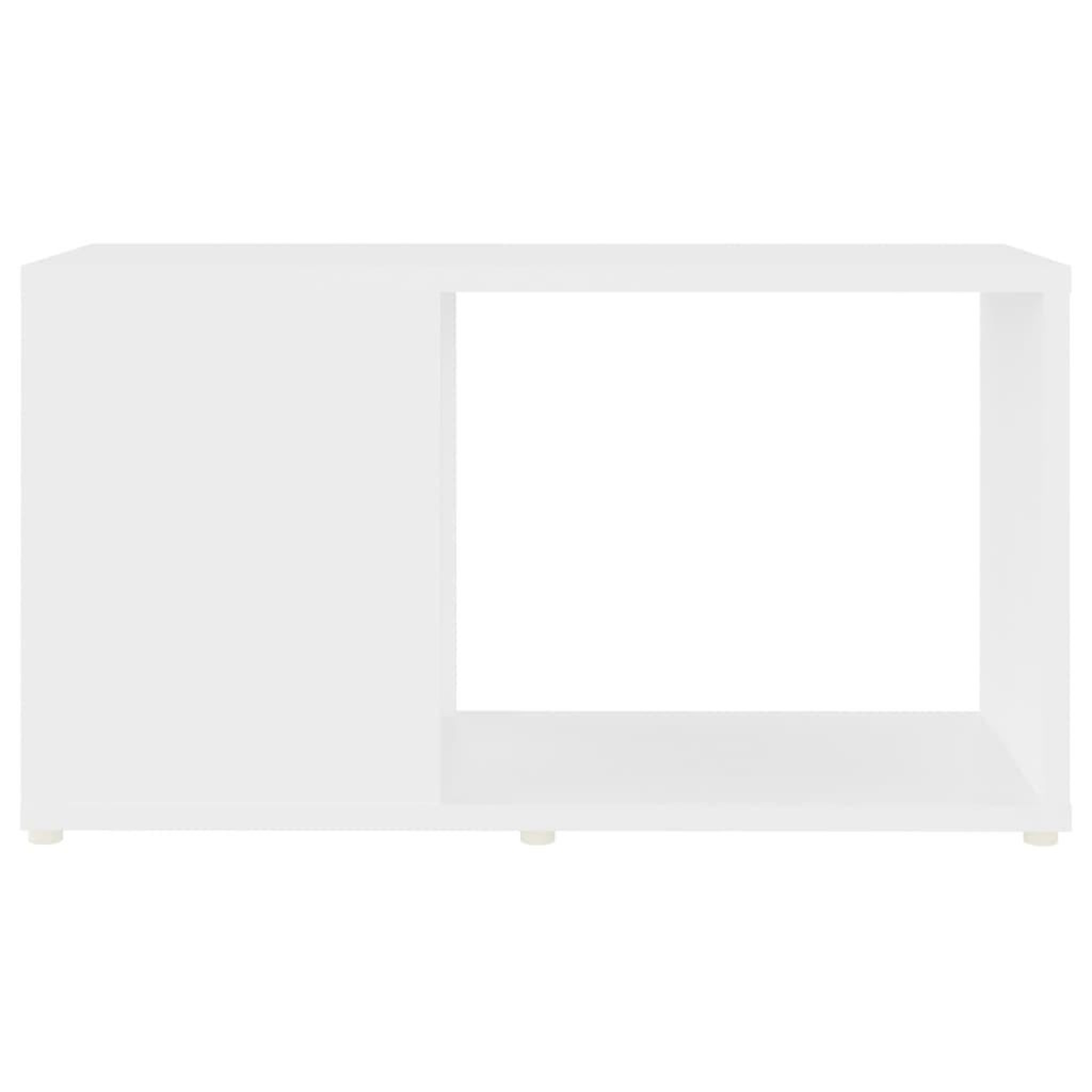 Voir la diapositive 5 : VIDAXL Meuble TV Blanc 60x24x32 cm Bois d'ingenierie