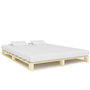 Voir la diapositive 1 : VIDAXL Cadre de lit de palette sans matelas 160x200 cm bois massif pin