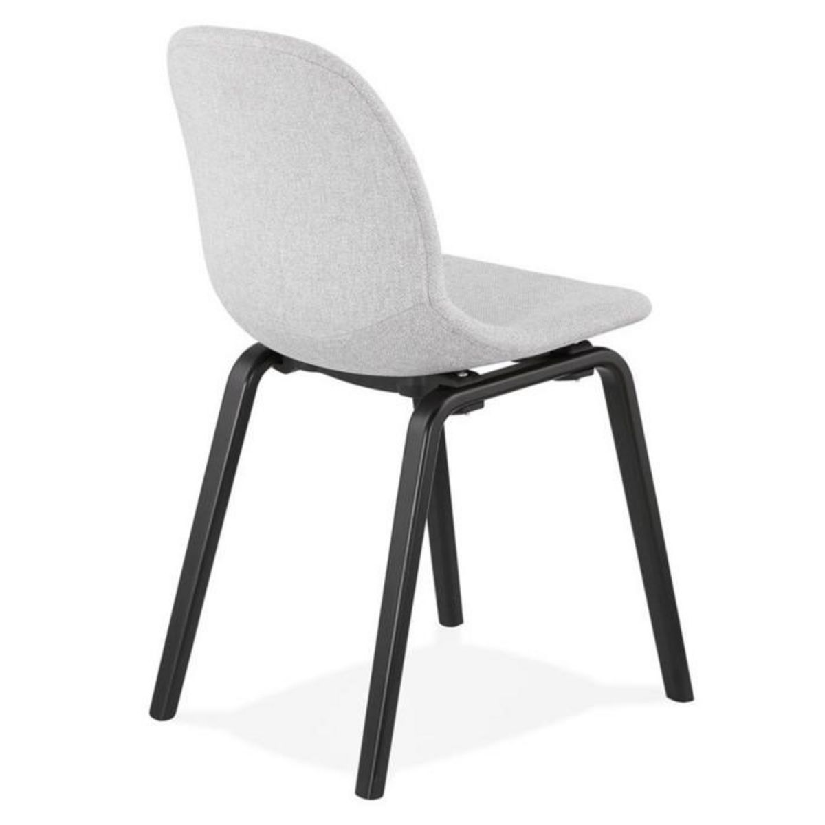 Paris Prix Chaise Design en Tissu  Tikel  81cm Gris & Noir