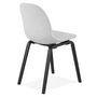 Voir la diapositive 4 : Paris Prix Chaise Design en Tissu  Tikel  81cm Gris & Noir