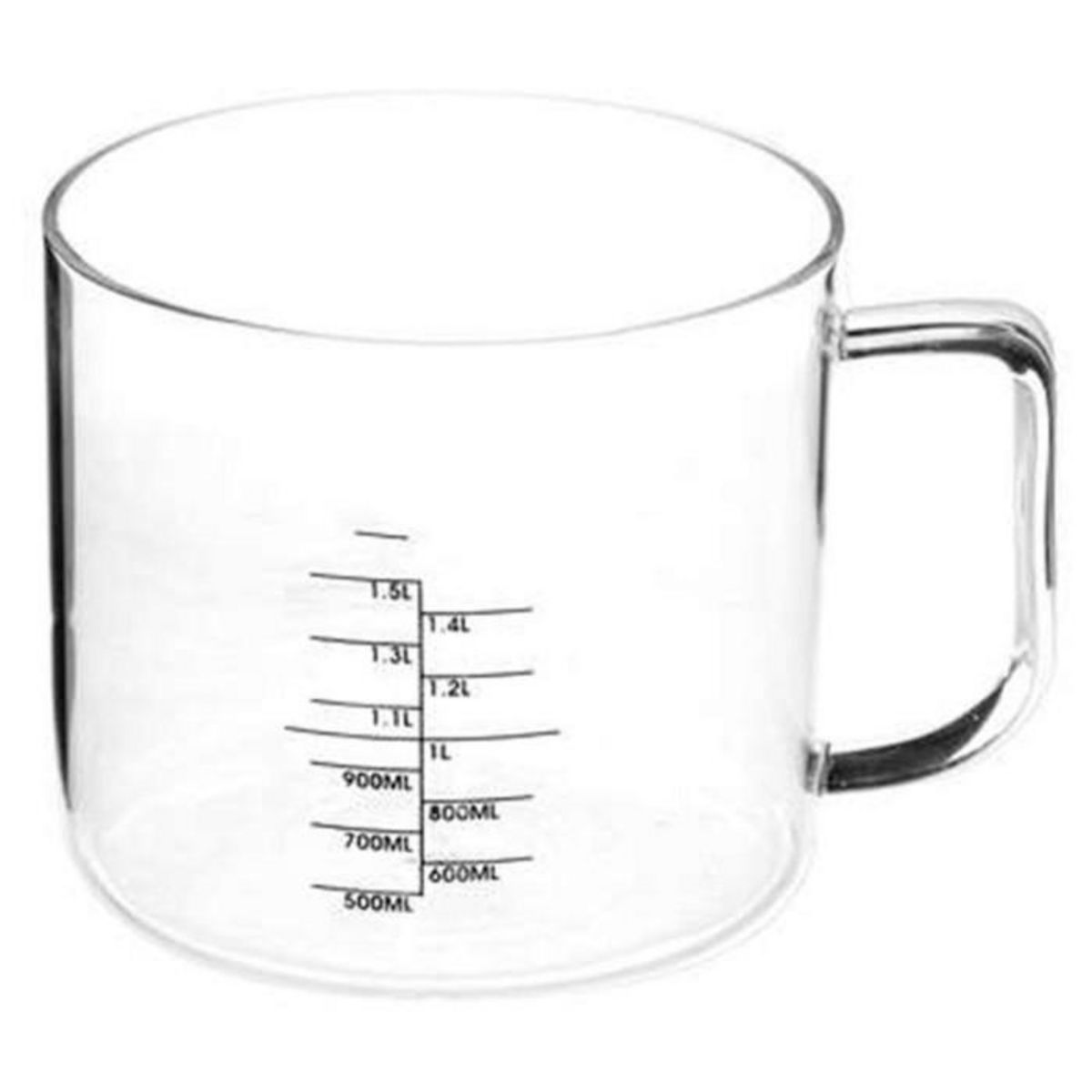 Paris Prix Balance Doseur Digitale  Verre  19cm Noir