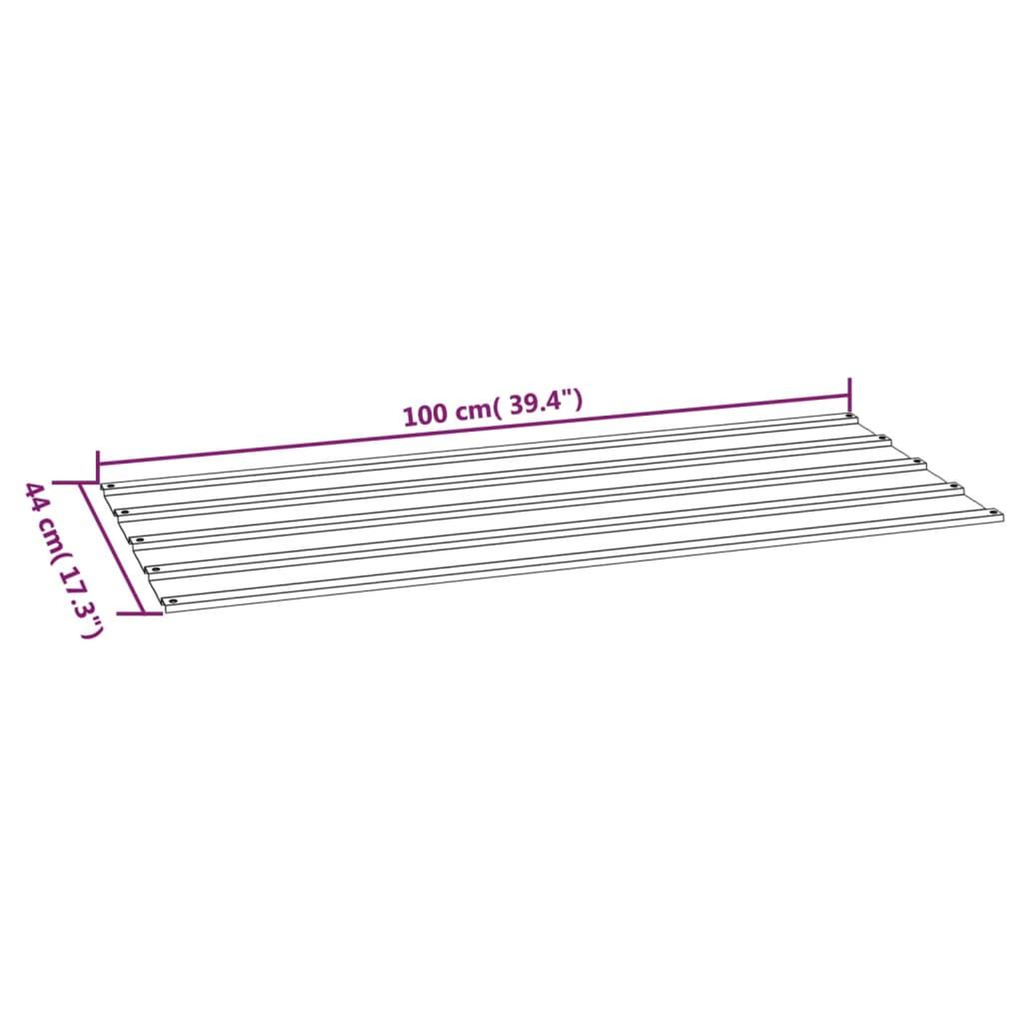 Voir la diapositive 6 : VIDAXL Panneaux de toiture 12 pcs rouille 100x44 cm Acier corten