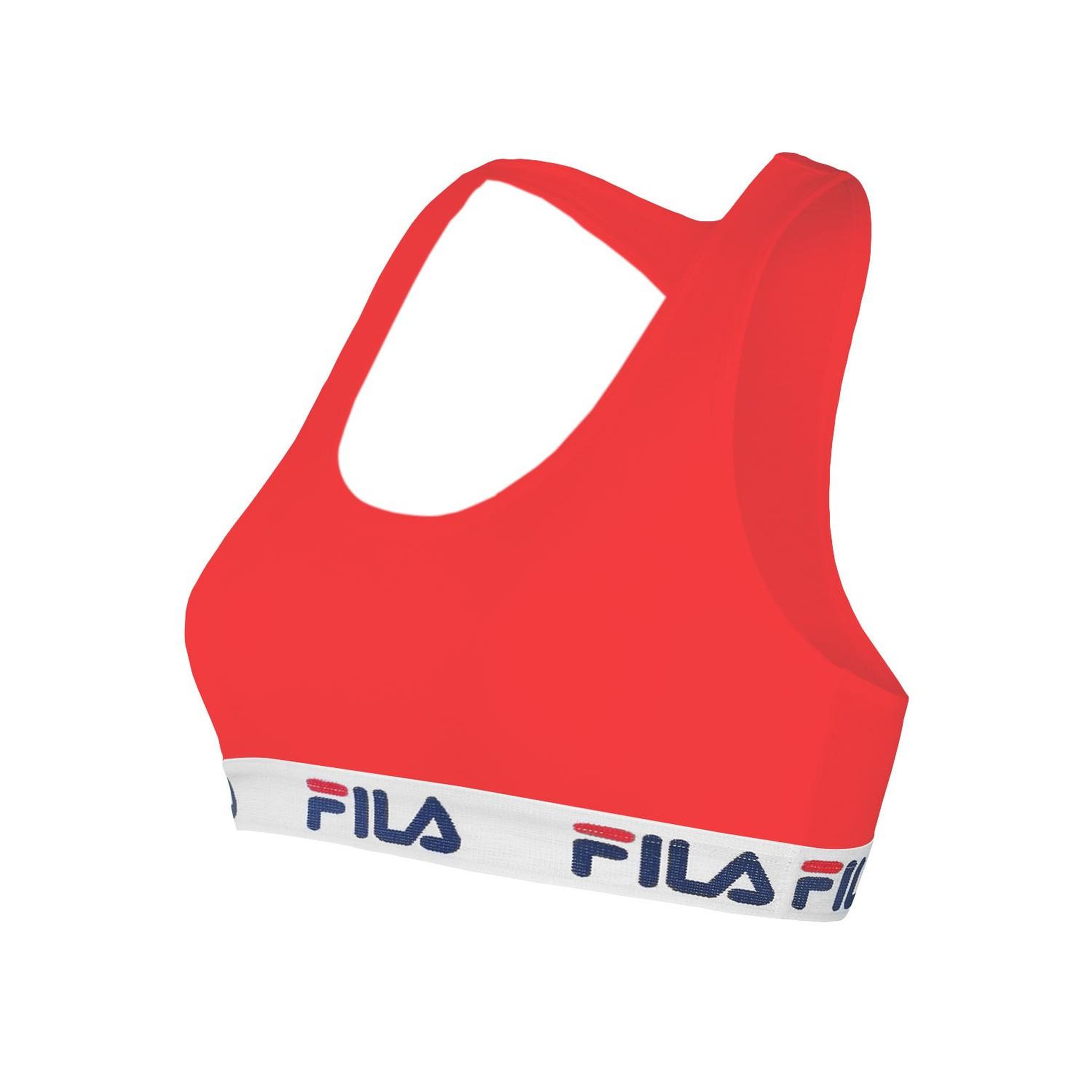 FILA Brassières coton femme fu6042 uni. Coloris disponibles : Rouge