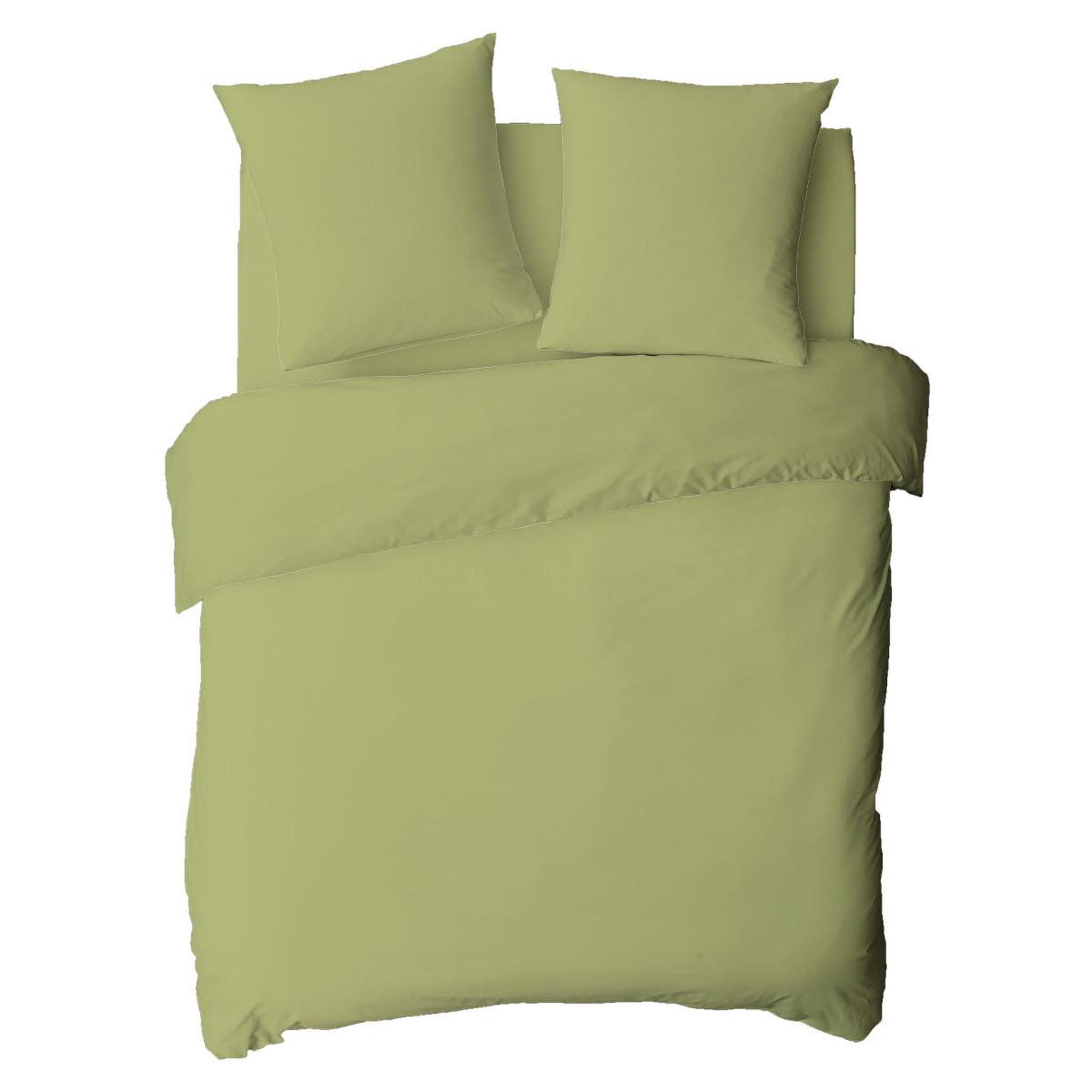 Voir la diapositive 2 : FUTURE HOME Housse de couette en coton 57 fils unie