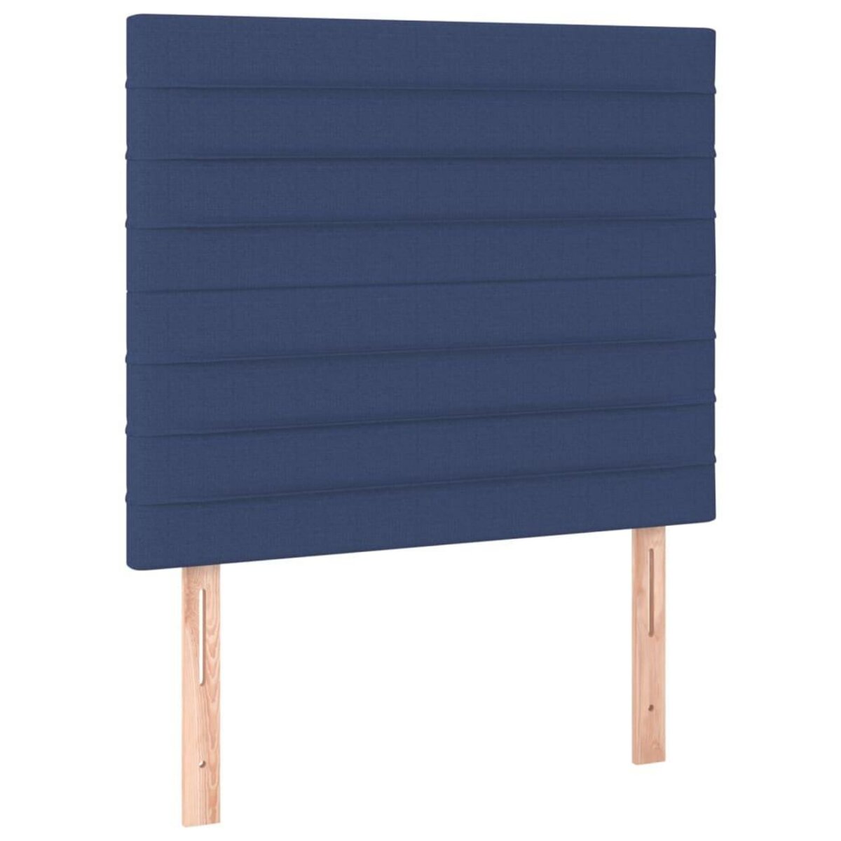 VIDAXL Tetes de lit 2 pcs Bleu 100x5x78/88 cm Tissu