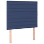 Voir la diapositive 2 : VIDAXL Tetes de lit 2 pcs Bleu 100x5x78/88 cm Tissu