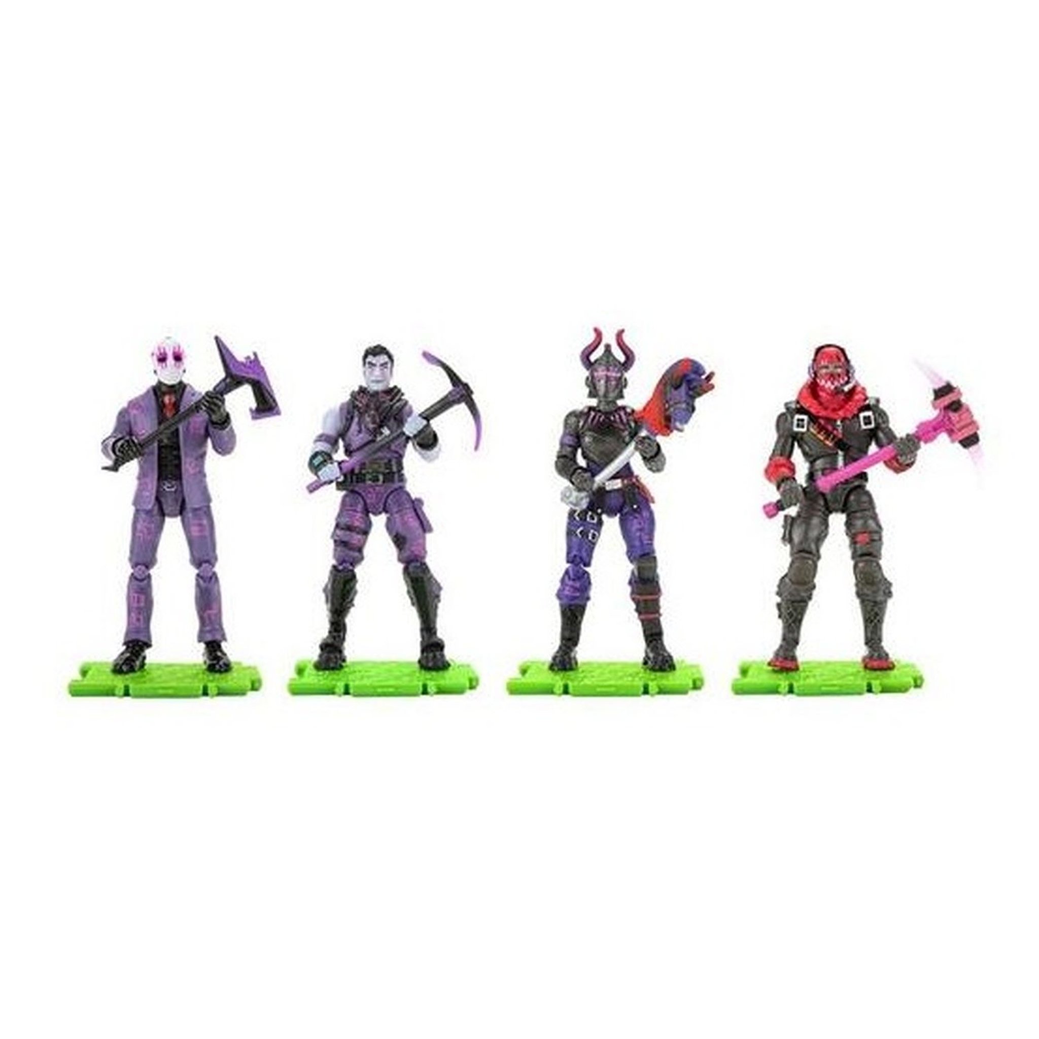 Voir la diapositive 1 : Fortnite - Pack de 4 figurines Squad Mode Dark Legends Saison 5