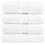 Voir la diapositive 1 : VIDAXL Serviettes de visage de qualité supérieure SOLUND 4 pcs blanc