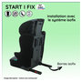 Voir la diapositive 3 : NANIA Siège auto Rehausseur fixation isofix START I FIX 106-140 cm R129 i-Size