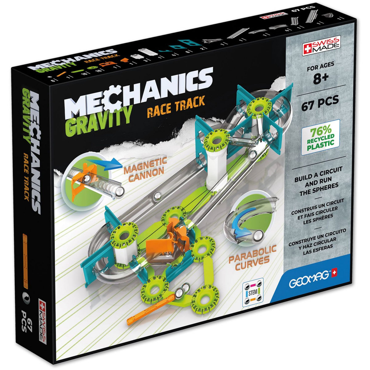 GP TOYS Jeu Geomag Mécanique Gravity EcoFriendly - 67 pièces